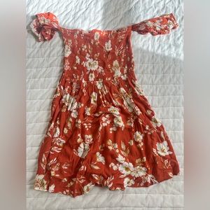 Orange target dress